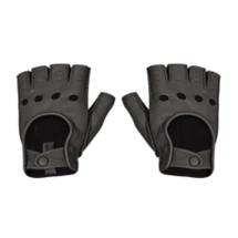 フィンガーレス レザードライビンググローブ（メンズ）