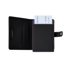 Compact RFID Leather Wallet - Customizable | Lucrin Geneva US