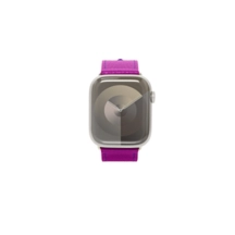Apple Watch Pin Buckle Strap, Hand-Painted Edges - Silver Adapter