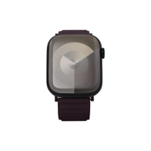 Magnetarmband – Apple Watch 42 mm – Schwarz - Dunkelbraun - Kalb Leder