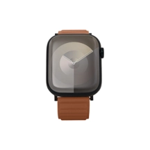 Cinturino magnetico - Apple Watch 46 mm - Nero - Tan - Pelle di vitello