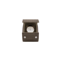 Watch case for 1 watch - Light Taupe - Crocodile Style Calfskin