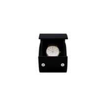 Watch case for 1 watch - Black - Smooth Leather