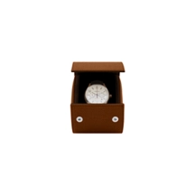 Watch case for 1 watch - Tan -  Square Granulated