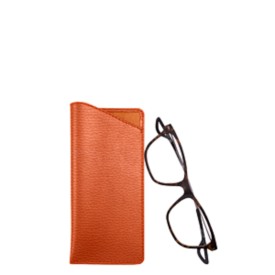 LUCRIN Geneva Pouch for Foldable Glasses - Tan - Smooth Leather
