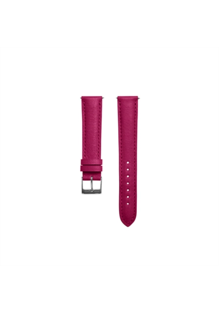 Classic Watch Strap - 16 mm - M - Fuchsia  - Calf Leather
