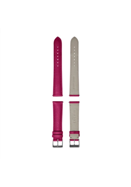 Classic Watch Strap - 16 mm - M - Fuchsia  - Calf Leather