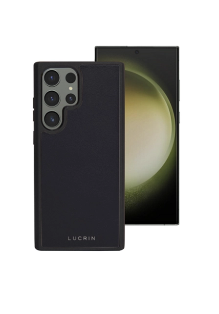 Cover Samsung Galaxy S23 Ultra - Black - Smooth Leather