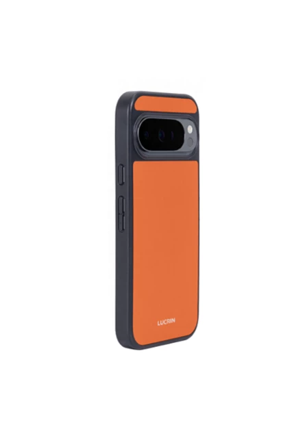 Back Cover - Google Pixel 10 XL - Orange - Smooth Leather