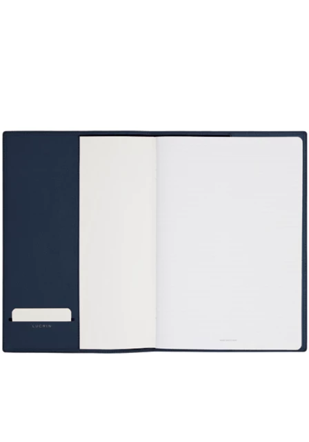 Copertina per blocco note A4 - Blu Navy - Materiale Vegetale