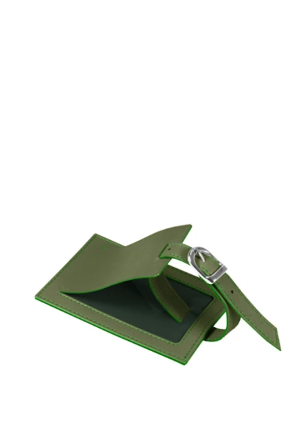 بطاقة أمتعة مستطيلة - Light Green - Plant-Based Material