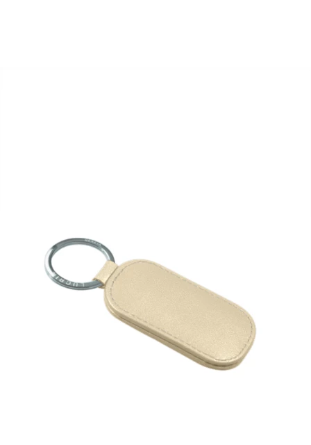 Portachiavi a Forma Arrotondata - Avorio - Materiale Vegetale