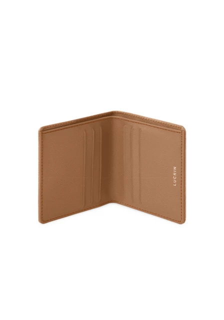 Brieftasche für Herren - Cognac - Pflanzliches Material