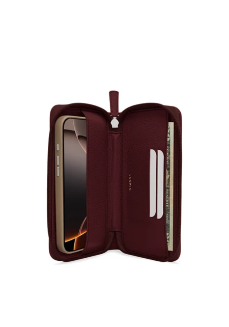 高級レザー iPhone 16 Pro Max ケース、ウォレット、ポーチ | 保護機能