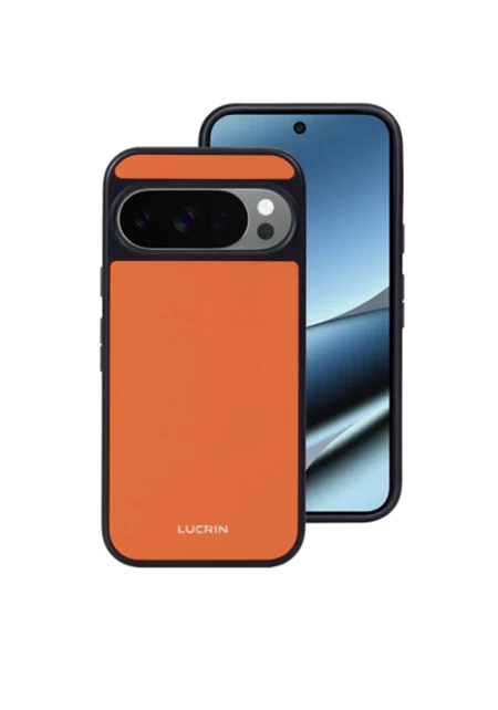 Back Cover - Google Pixel 10 XL - Orange - Smooth Leather