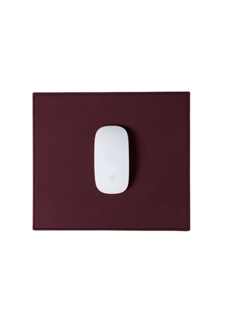 Rectangular mouse pad - Burgundy - Plant-Based Material