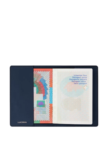 غطاء موحد لجواز السفر - Navy Blue - Plant-Based Material