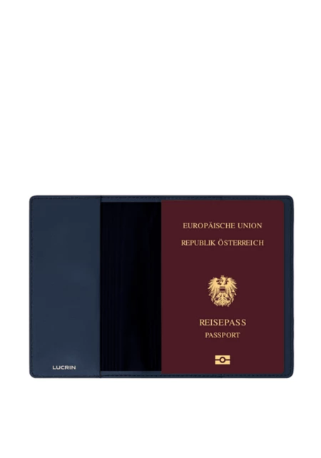 Passetui - Marineblau - Pflanzliches Material