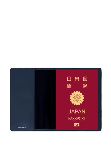 パスポートカバー - ネイビーブルー - 植物由来の素材