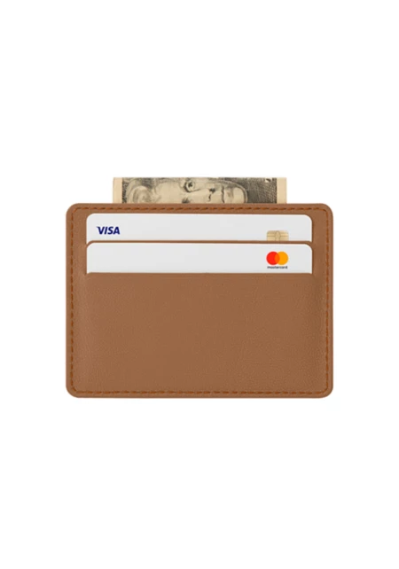 Everyday Card Case - 4 Cards - Tan - Plant-Based Material