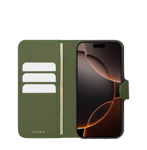 Luxus-Brieftaschenhülle - iPhone 16 Pro Max