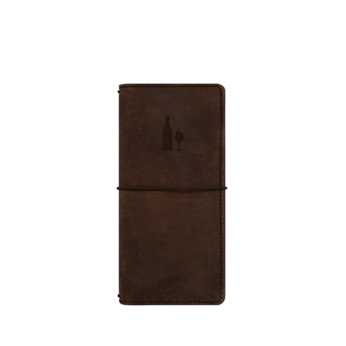 Logboek wijn - Donkerbruin - Verontruste koeienvacht