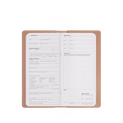 Carnet de montre - Coquillage - Cuir de vachette