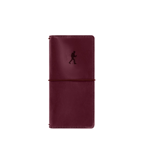 Carnet de randonnée - Alpine - Bordeaux - Cuir de vachette