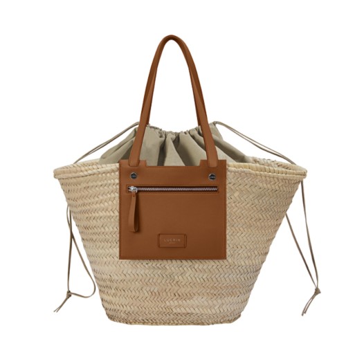 Basket Bag - Tan - Smooth Leather
