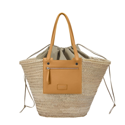 Basket Bag - Natural - Smooth Leather