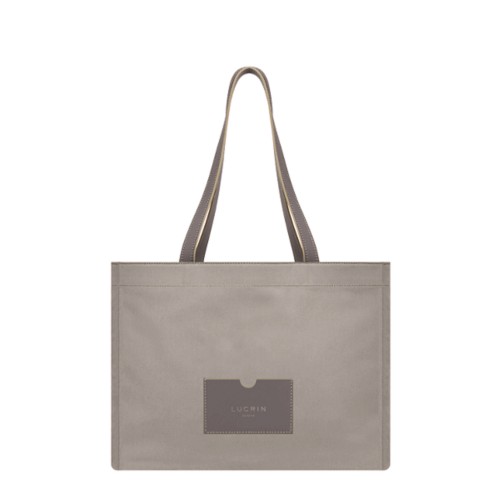 Städtische Tasche - Hellbraun - Baumwolltwill