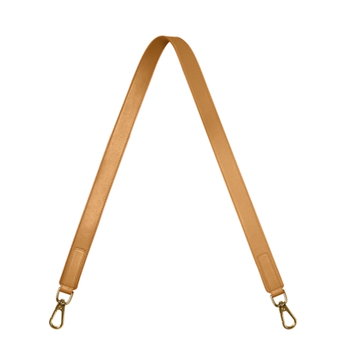 Tasriem 30 mm – Gouden haak - Natuur - Soepel Leer