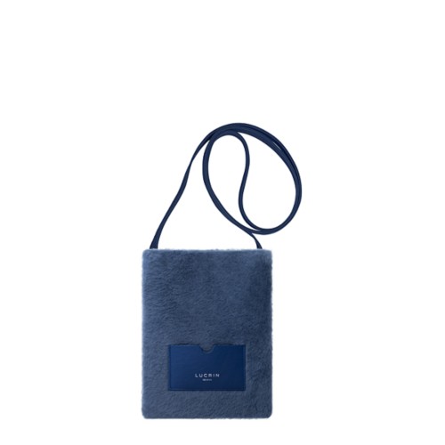 Borsa crossbody in shearling