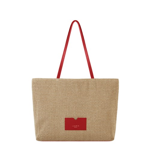 Sommer-Shopper-Tasche aus Raphiabast