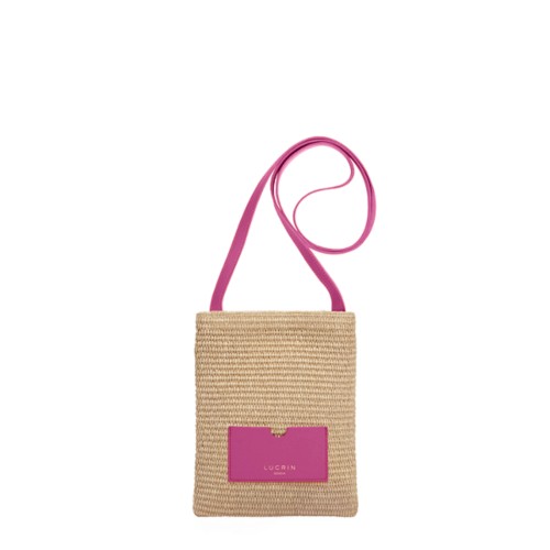 Borsa crossbody On The Go in rafia