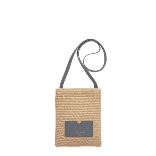 Borsa crossbody On The Go in rafia