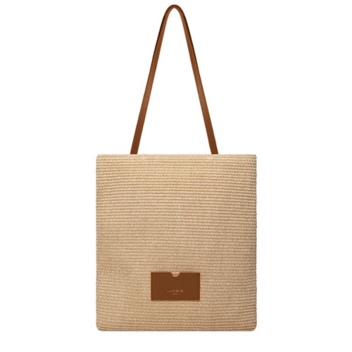 Borsa tote estiva in rafia
