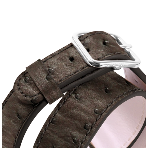 Doppelt gewickeltes Armband – Apple Watch 41 mm - Silber