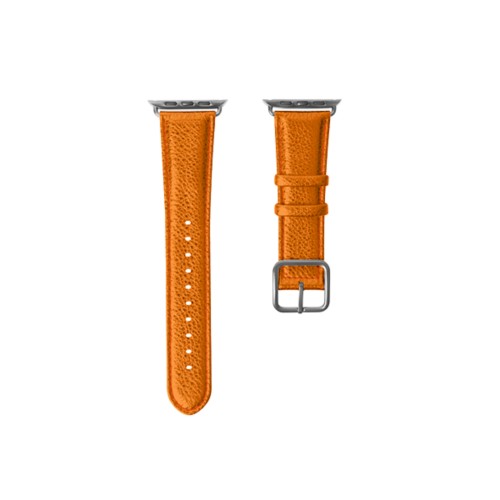 奢華錶帶  -  Orange  -  Metallic Leather