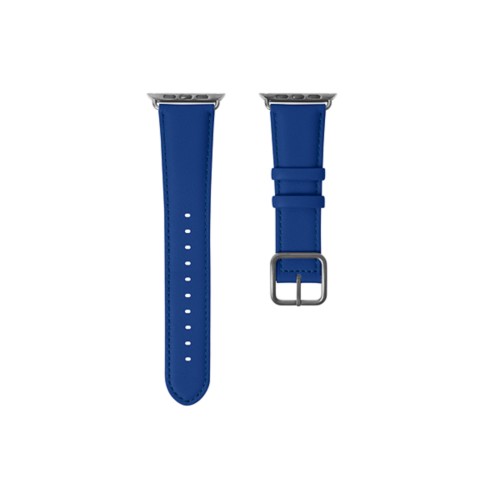 Bracelete Luxuosa  -  Azul Real  -  Couro Suave