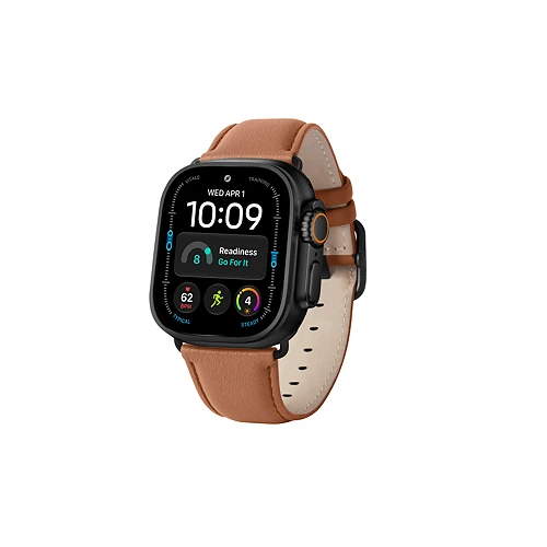 Leather Bands for Black Apple Watch Ultra 3 | Hypoallergenic  display picture 2