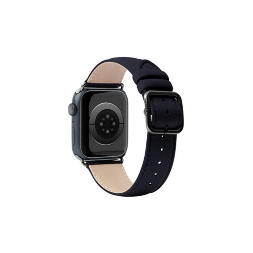 Luxury Band  -  Black  -  Navy Blue  -  Smooth Leather