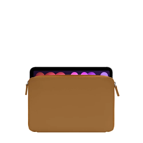 Zipped iPad Mini 7 Leather Case | Lucrin Geneva US