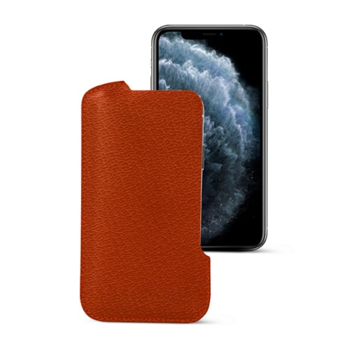 Leather Pouch Cover Compatible with iPhone 11 Pro Max / iPhone XS Max/ iPhone 8 Plus and Wireless Charging