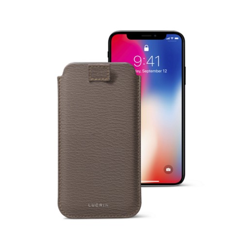 iPhone X case with pull tab