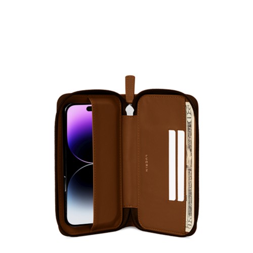 Plånboksfodral med Dragkedja - iPhone 14 Pro