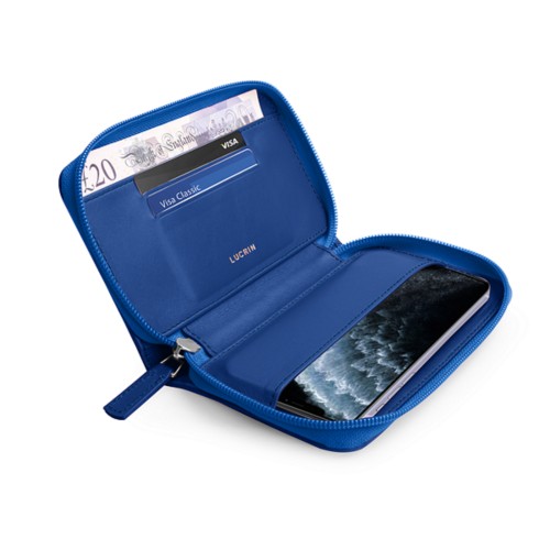 Brieftaschenetui mit Reißverschluss für iPhone 11 Pro Max