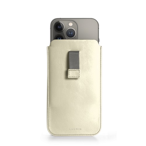 Custodia per iPhone 13 Pro con linguetta