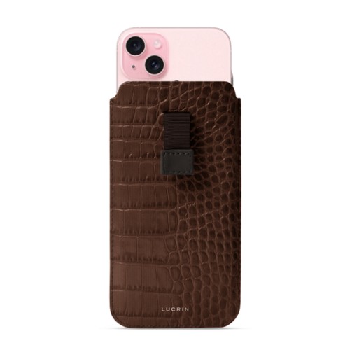 Custodia con linguetta - iPhone 15 Plus