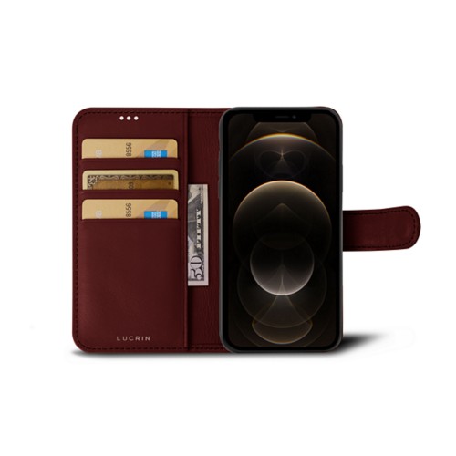 Custodia a portafoglio per iPhone 12 Pro